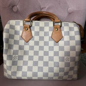 Authentic Louis Vuitton Damier Azur Speedy 25